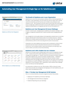 Automating User Management & Single Sign-on for Salesforce.com