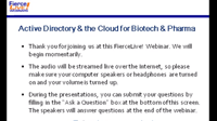 Active Directory & the Cloud for Biotech & Pharma