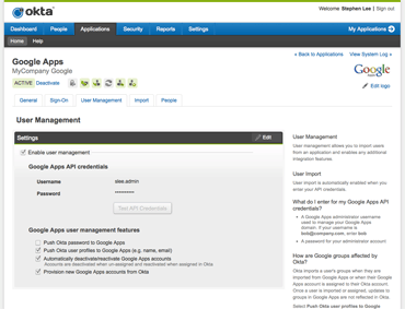 User management