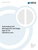 Automating User Management and Single Sign-on for Salesforce.com