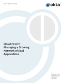 Cloud First IT:  Managing A Growing Network of SaaS Applications