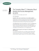 Forrester Wave:  Cloud Identity Management, Q3 2012