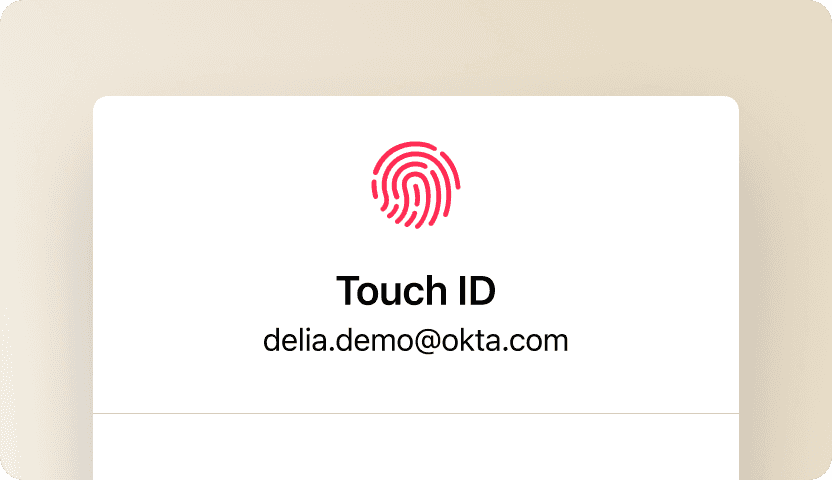 A graphic of a touch ID pop-up window.