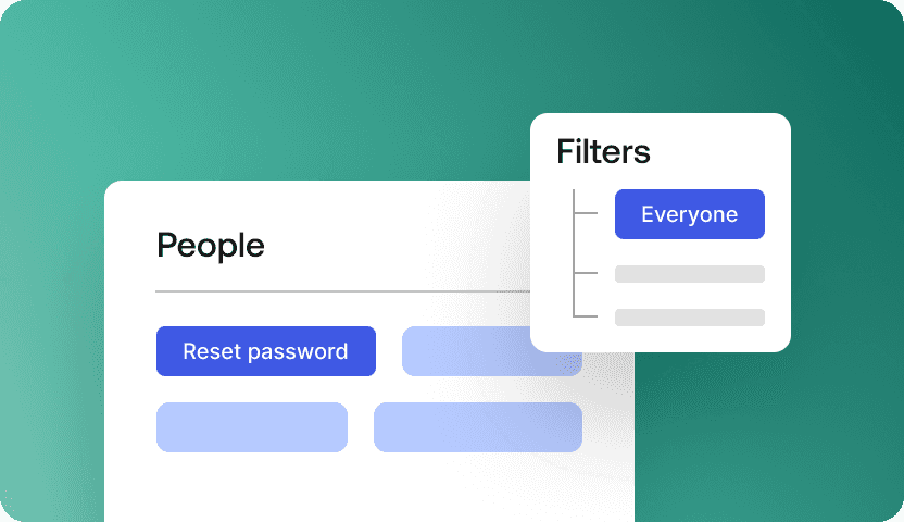 A graphic showing a user requesting that everyone take an action, specifically resetting passwords.