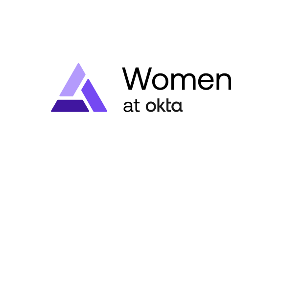 Woman at Okta Logo
