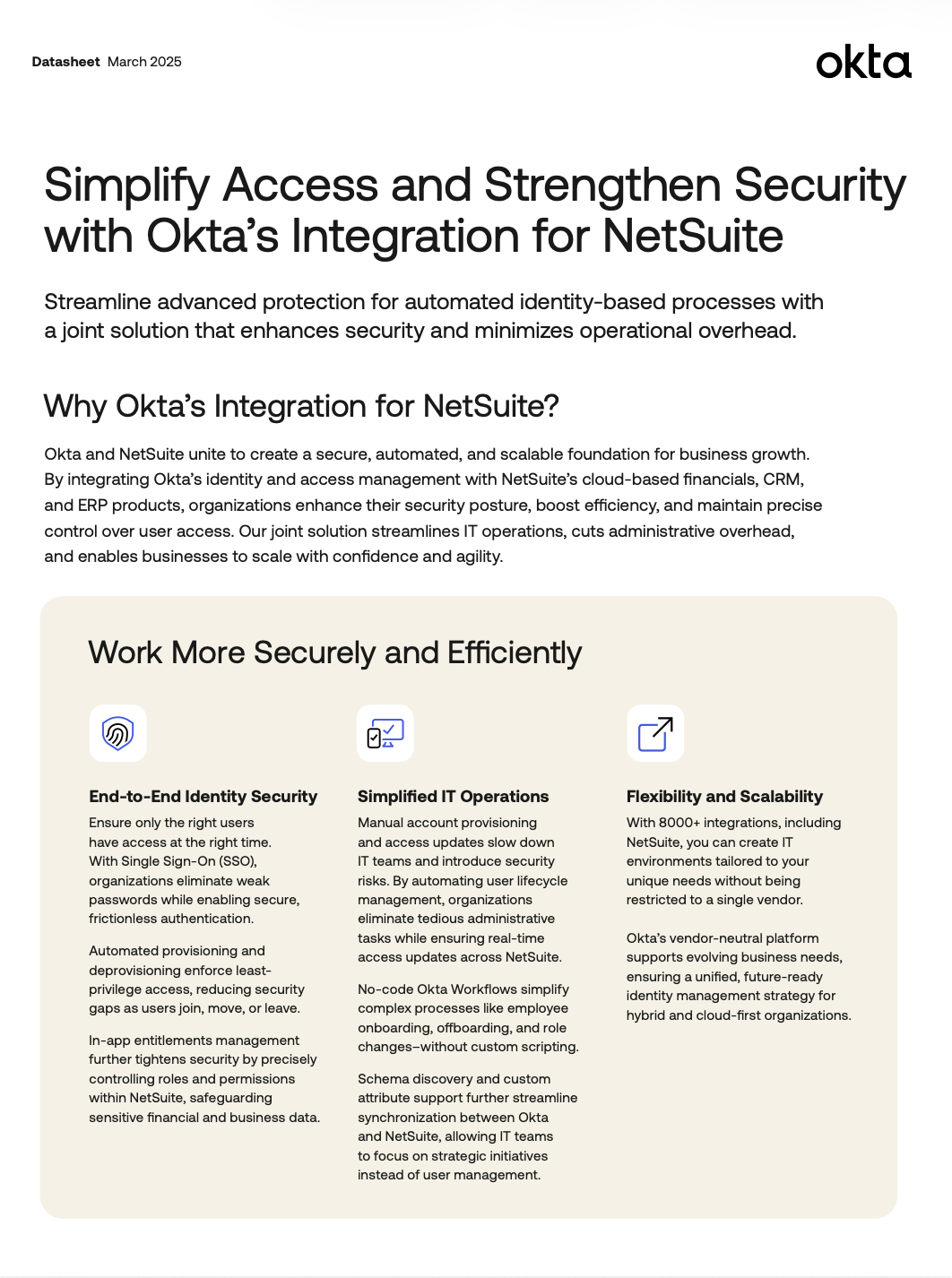 Okta’s Integration for NetSuite