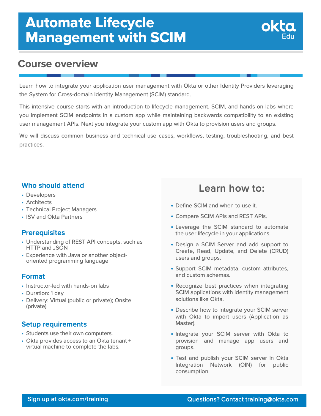 Automate Lifecycle Management with SCIM