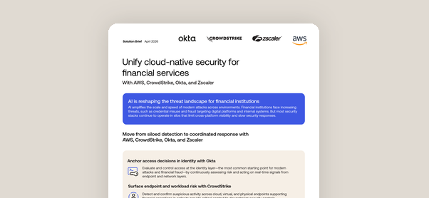 Financial Services Cloud-Native Security Solutions | Okta