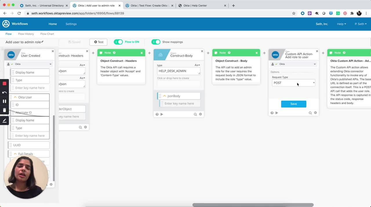 Workflows Tutorial: Intro to Custom API Action | Okta