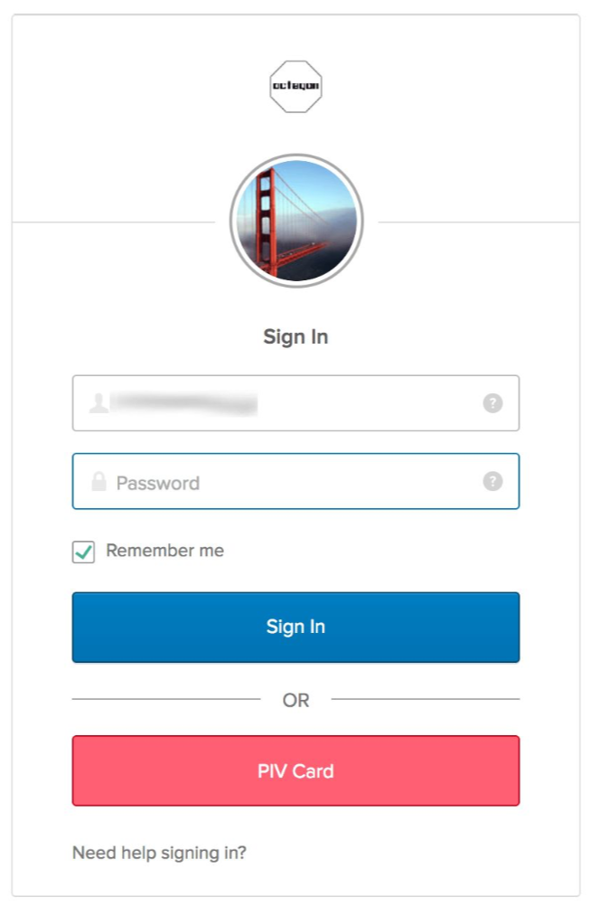 PIV Card option
