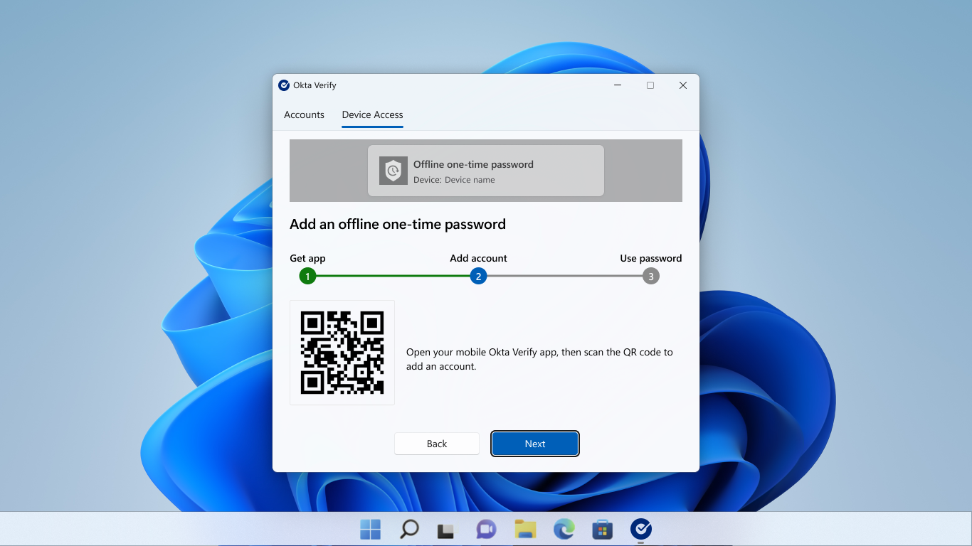 Windows Desktop MFA enrollment