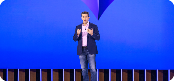 Todd speaking on stage
