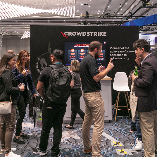 Crowdstrike booth at Oktane.