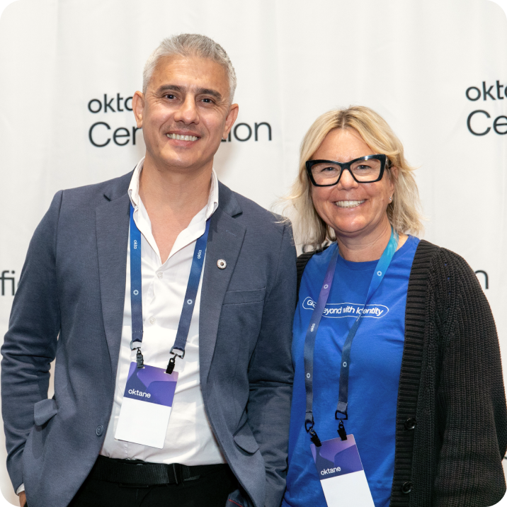 two Oktane attendees