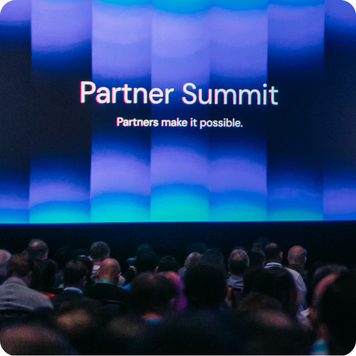 Partner Summit stage and audience