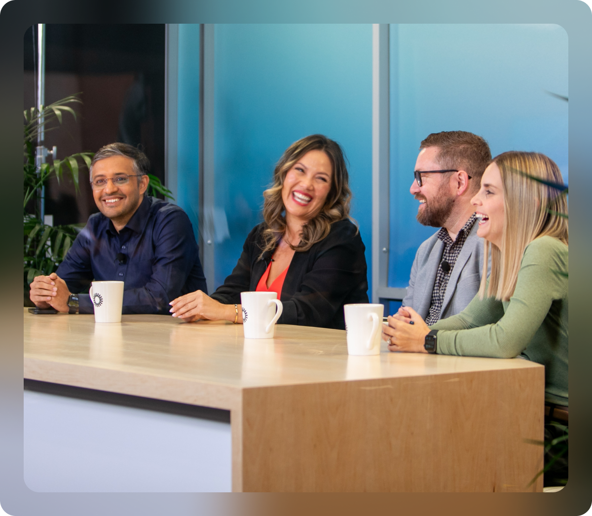 Group of people sitting at table