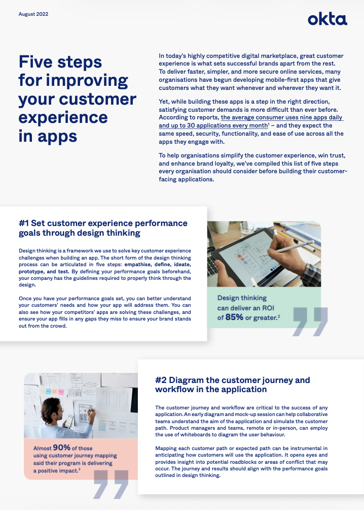 Five steps for improving your customer experience in apps