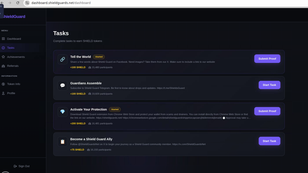 Figure 6: Users were promised rewards for downloading the browser extension and posting about the promotion on social media