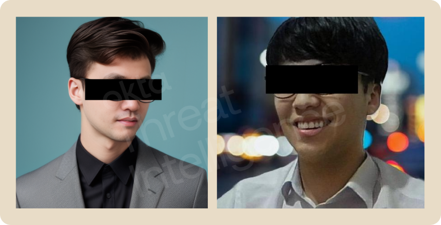 Figures 6,7. AI-generated profile pictures