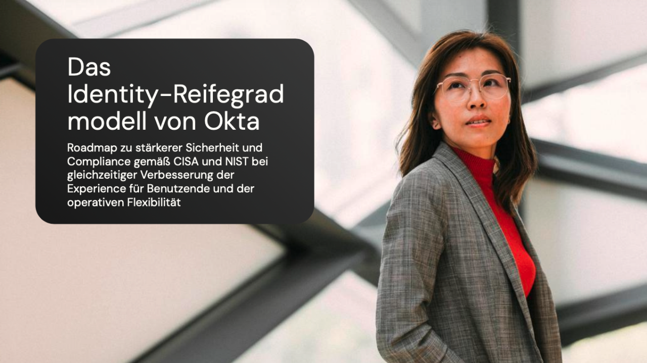 Titelbild für das Whitepaper „The Okta Identity Maturity Model“.