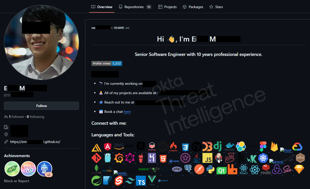 Figure 3. An impressive GitHub account