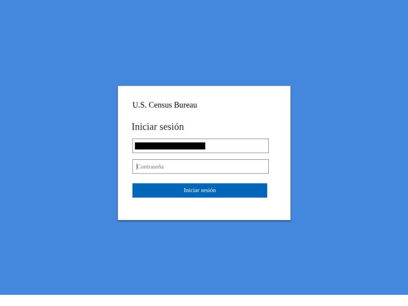 Capture d'écran d'une URL finale présentée à l'utilisateur contenant la page de connexion malveillante, avec un front-end personnalisé pour l'entreprise ciblée