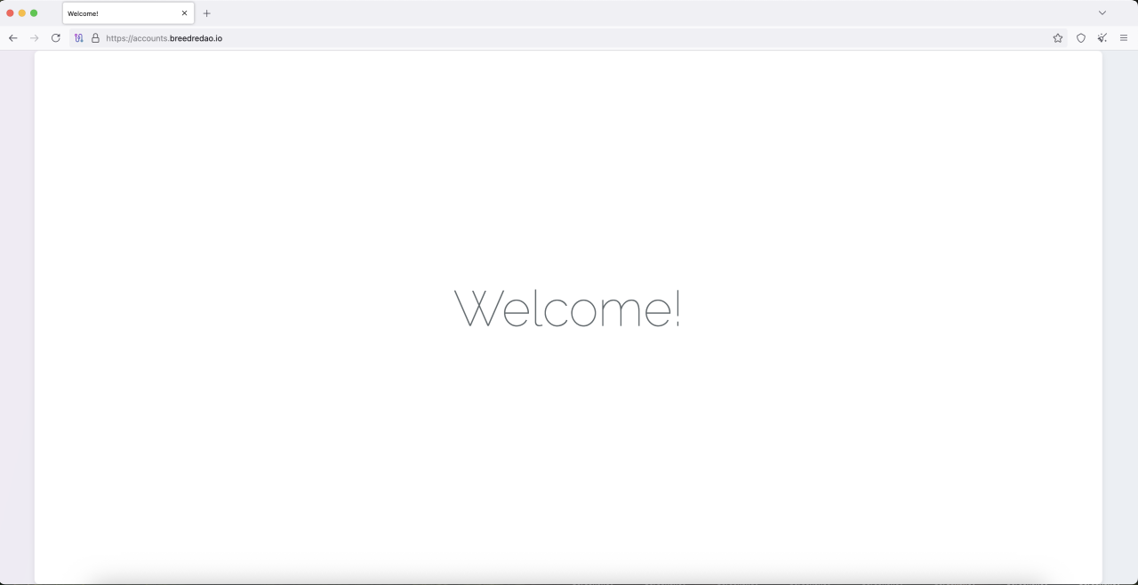 Une page de phishing affiche un message de « Bienvenue ! » page pour les visiteurs indésirables