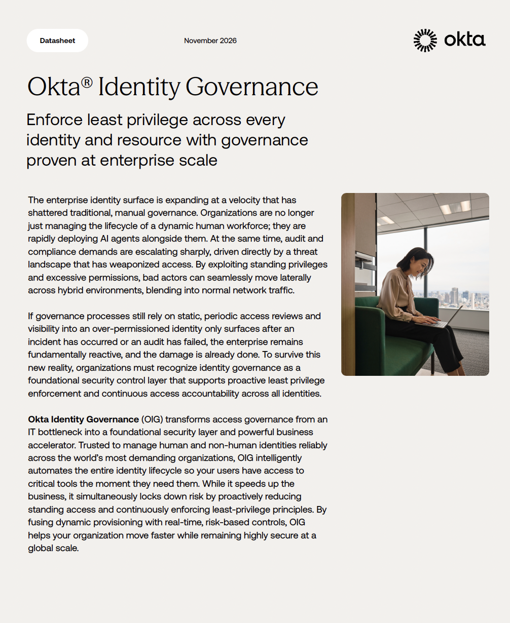Okta Identity Governance thumbnail image