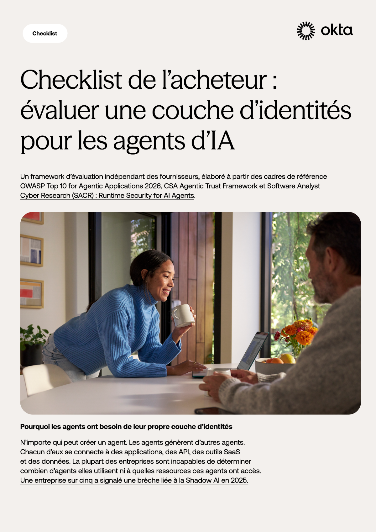 Checklist de l’acheteur