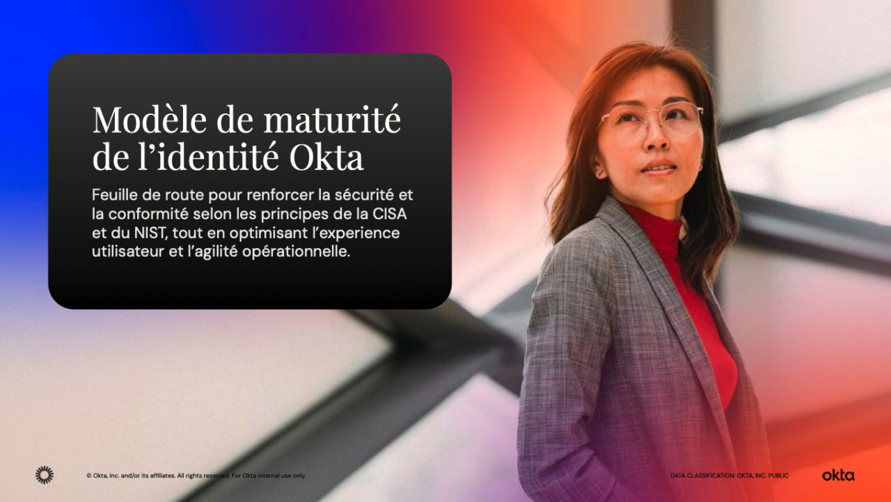 Image de couverture du livre blanc «  Le modèle de maturité de l’identité d’Okta ».