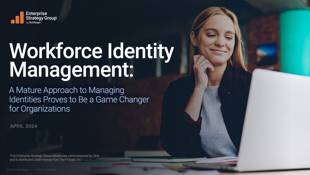 Okta Workforce Maturity Model ESG Report Cover