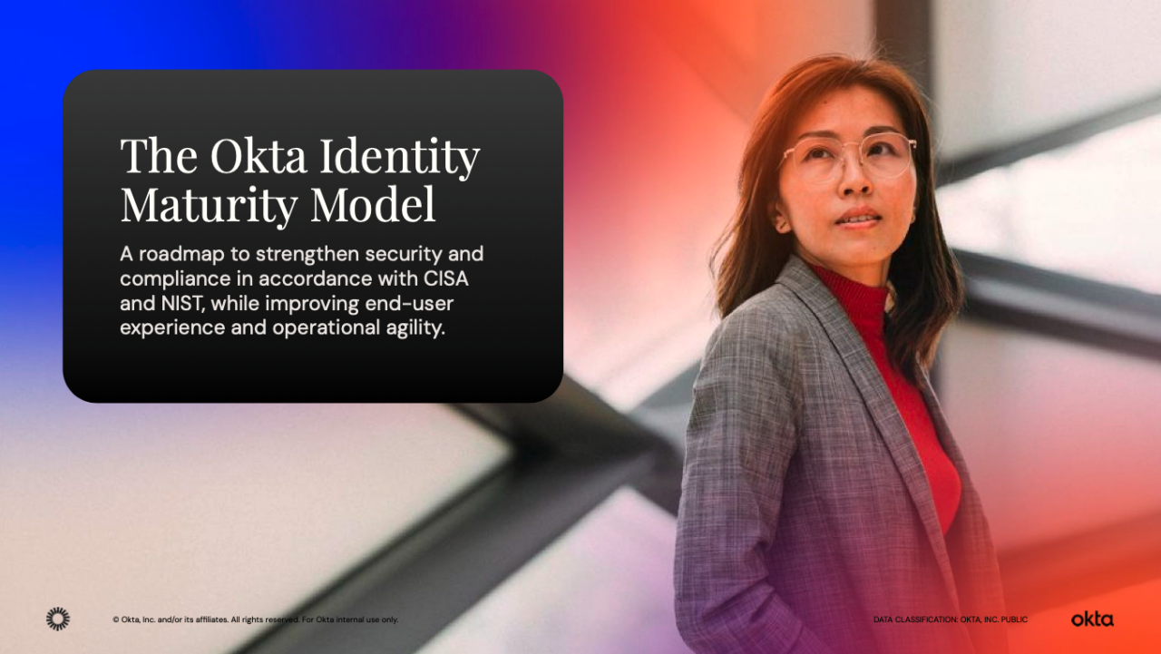 Cover image for "The Okta Identity Maturity Model" whitepaper.