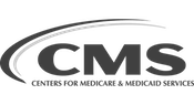 CMS logo grayscale