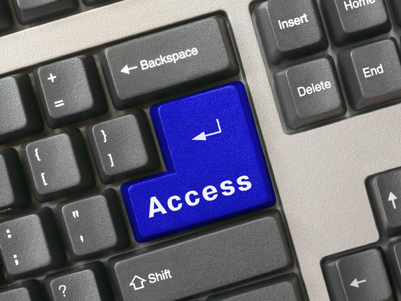 Keyboard -  blue key Access