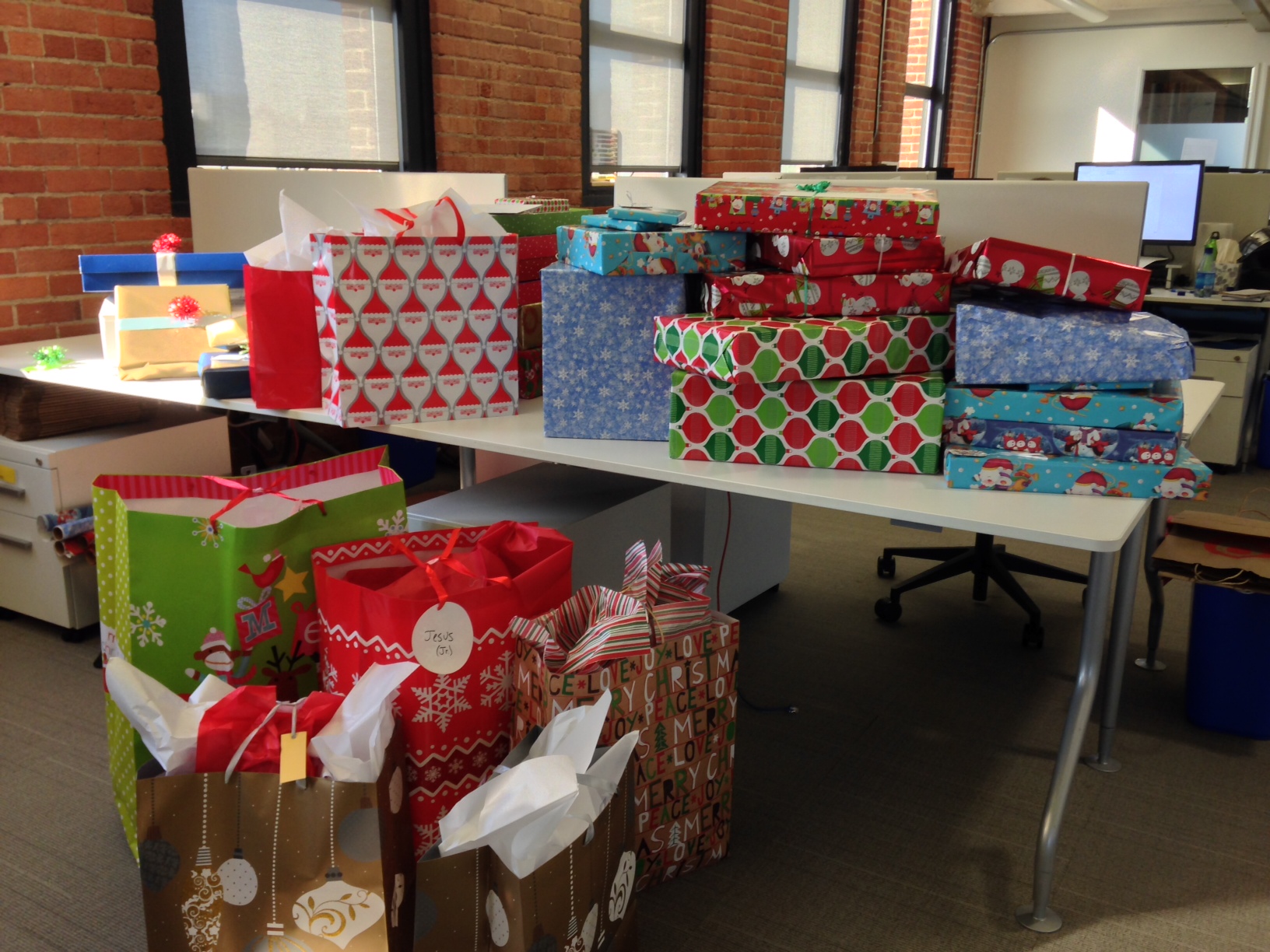 Gifts for our our three families! 