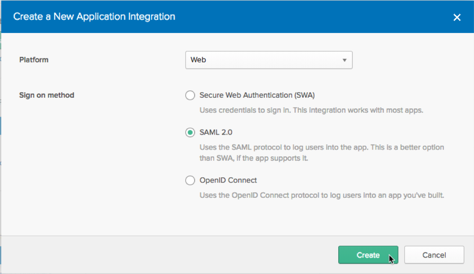 app integration wizard