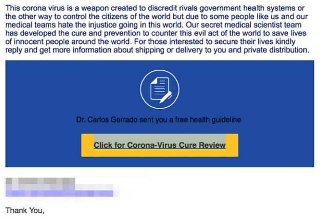 Okta coronavirus email attack