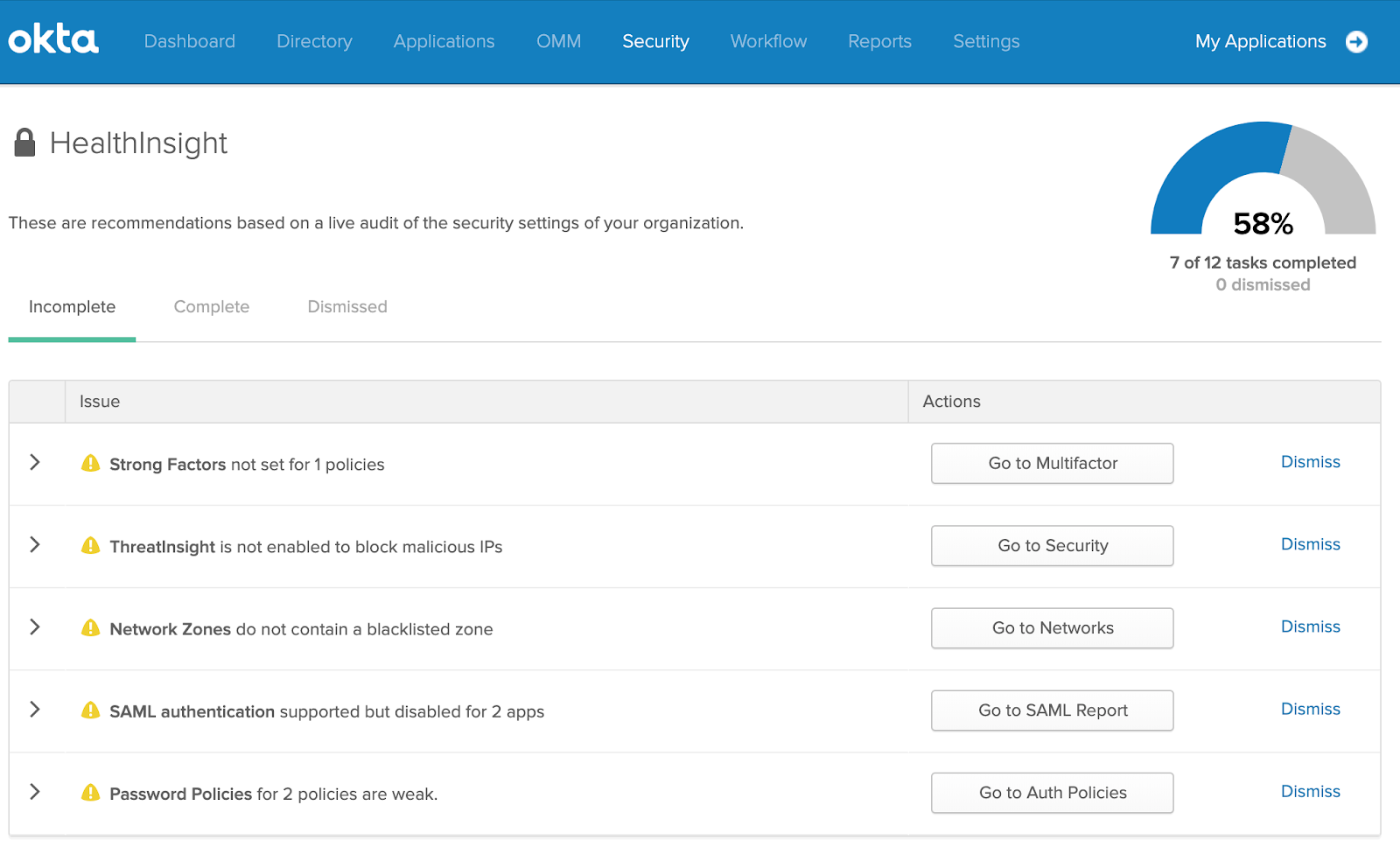 HealthInsight Dashboard