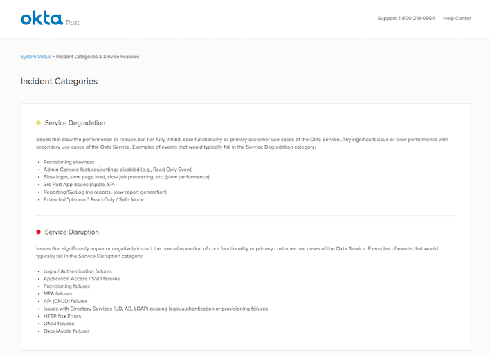 TrustDashboard IncidentCategories