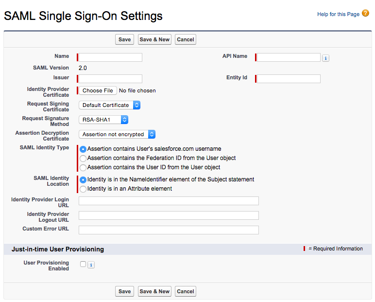 saml salesforce