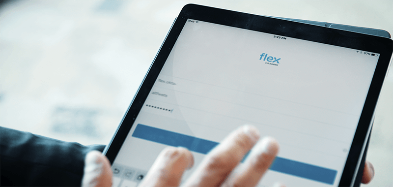 Flex Okta Login ipad