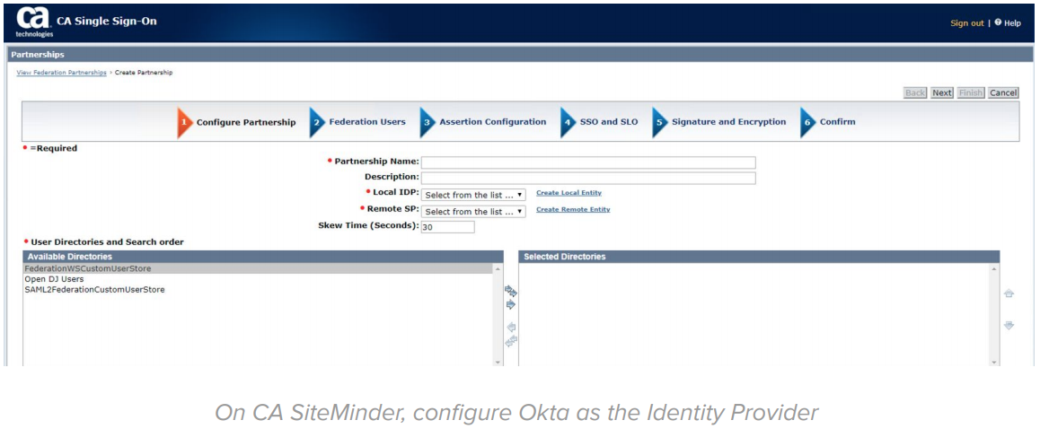 Configure Okta as the Identity Provider