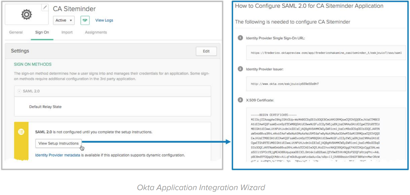 Okta Application Integration Wizard
