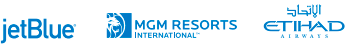 leading hospitality organizations jet blue MGM Resorts International etihad airways