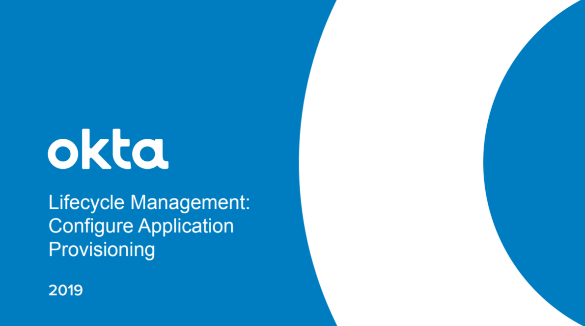 Configuring application provisioning with lifecycle management.