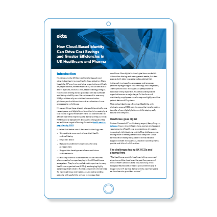 Cost saving with NHS - Okta UK