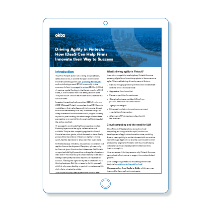 Driving agility in fintech Okta