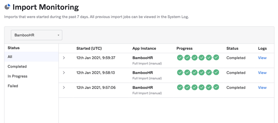 Import Monitoring Dashboard Okta