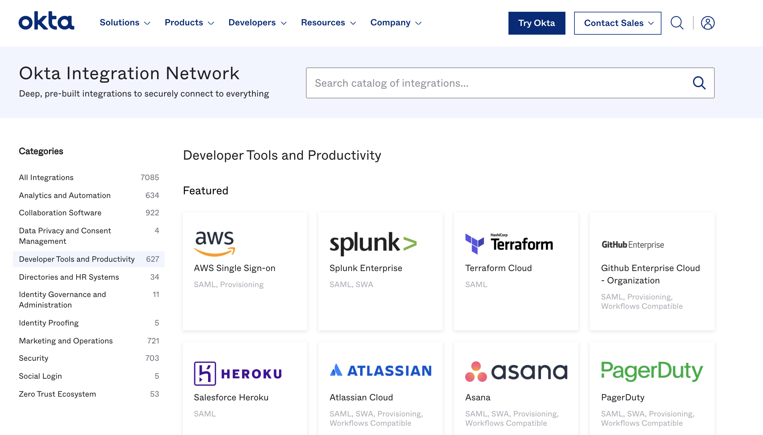 Okta Integration Network