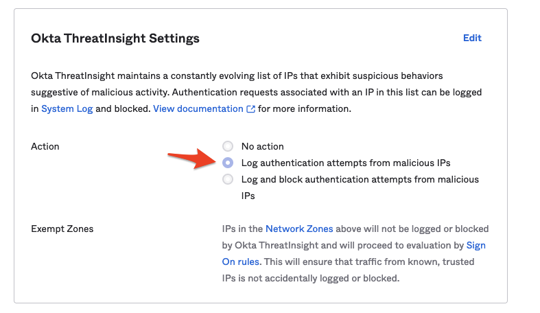 ThreatInsight のデフォルト設定を監査モードへ変更 (GA)